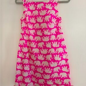 Lilly Pulitzer Elephant Pink and White Dress